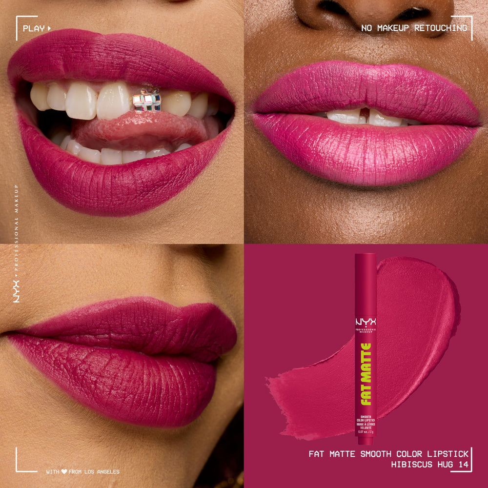 NYX PROFESSIONAL MAKEUP texture closeup showing whipped matte finish and soft glide