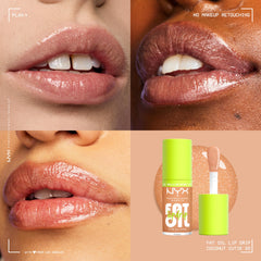 NYX PROFESSIONAL MAKEUP applicator close-up hugging lips for even high-shine application
