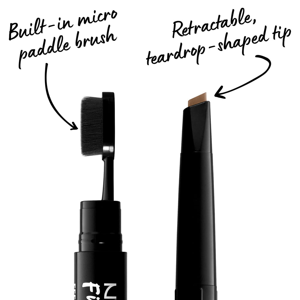 NYX PROFESSIONAL MAKEUP micro paddle brush detail helps blend and soften pigment