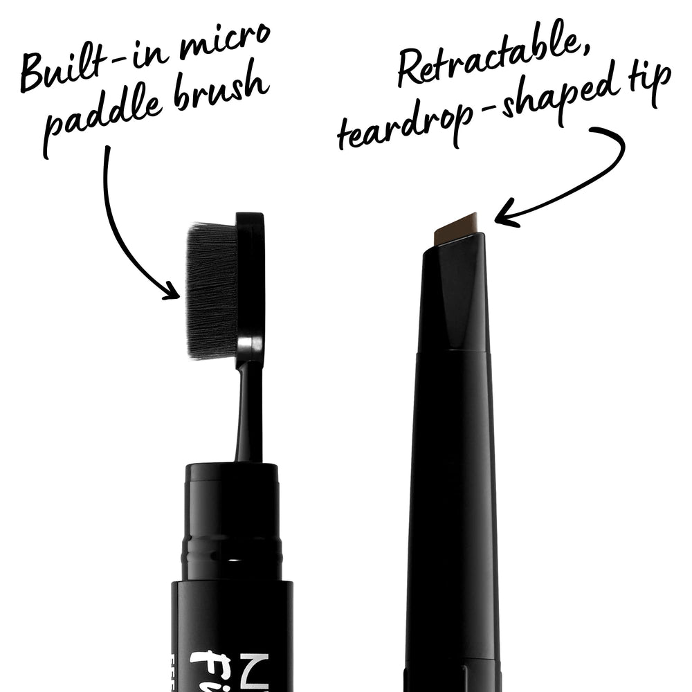NYX PROFESSIONAL MAKEUP micro paddle brush detail blends product for natural texture benefit