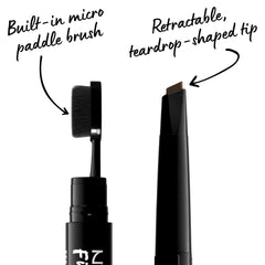 NYX PROFESSIONAL MAKEUP micro paddle brush detail blends product for natural texture benefit