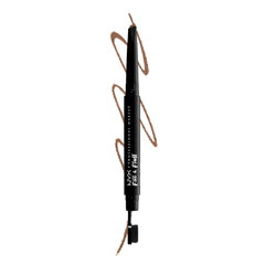NYX PROFESSIONAL MAKEUP front view of pomade pencil shows compact, dual-ended convenience