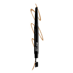NYX PROFESSIONAL MAKEUP front packaging showing dual-ended pencil benefit portability