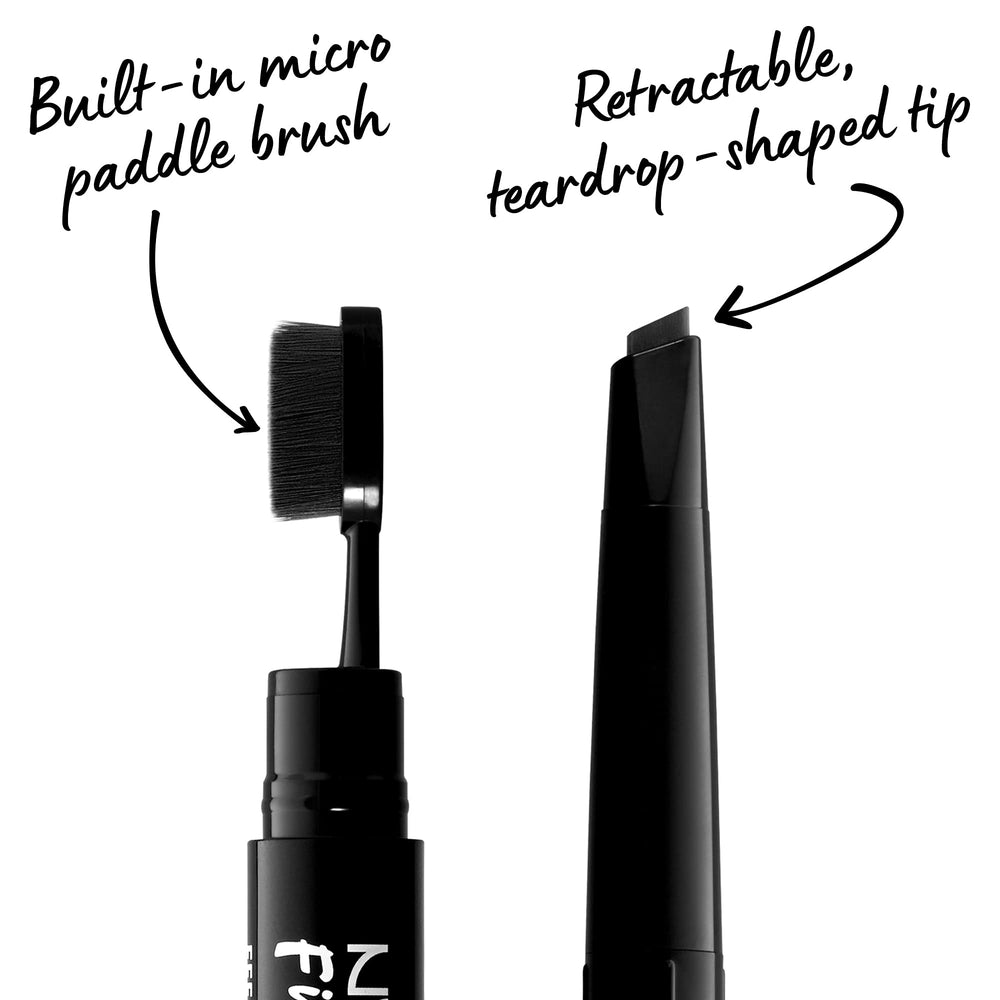 NYX PROFESSIONAL MAKEUP micro paddle brush detail blending product for feathered natural brows
