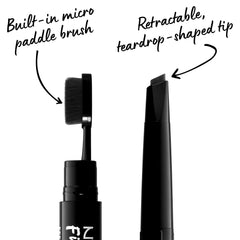 NYX PROFESSIONAL MAKEUP micro paddle brush detail blending product for feathered natural brows
