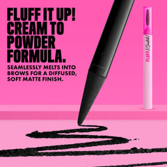 NYX PROFESSIONAL MAKEUP tapered sponge tip closeup for precise, feathered brow strokes