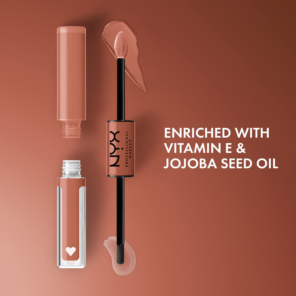 NYX PROFESSIONAL MAKEUP applicator wand demonstrating smooth application benefit