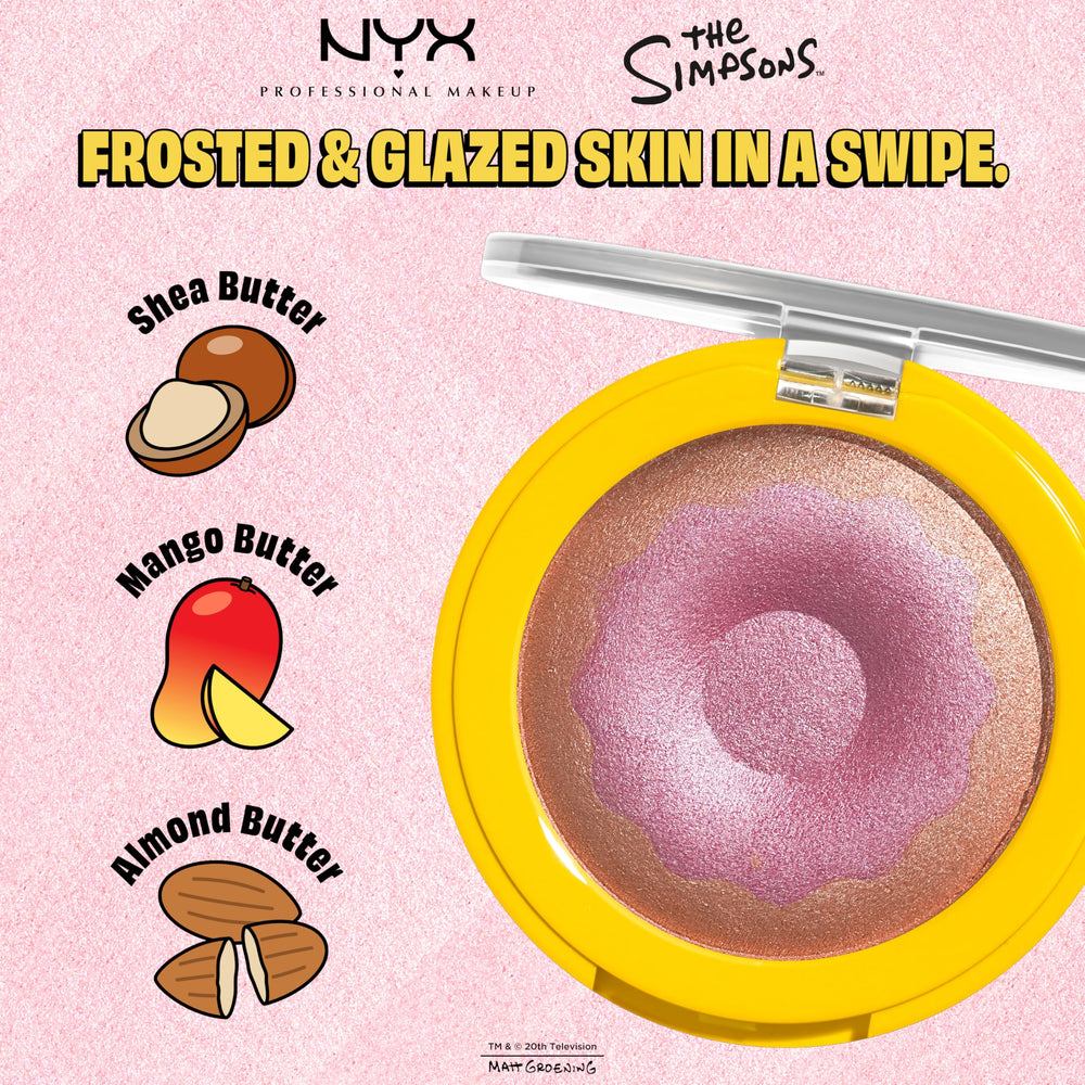NYX PROFESSIONAL MAKEUP model applying highlighter to cheekbone for lifted, luminous effect