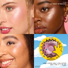 NYX PROFESSIONAL MAKEUP compact open with donut-inspired pan showing playful packaging and easy use