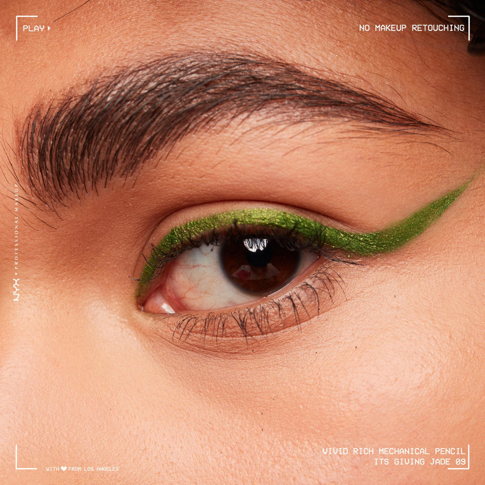 NYX PROFESSIONAL MAKEUP close-up of extended tip, precise point for sharp eyeliner