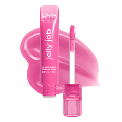 NYX PROFESSIONAL MAKEUP front packaging showing glossy jelly finish benefit