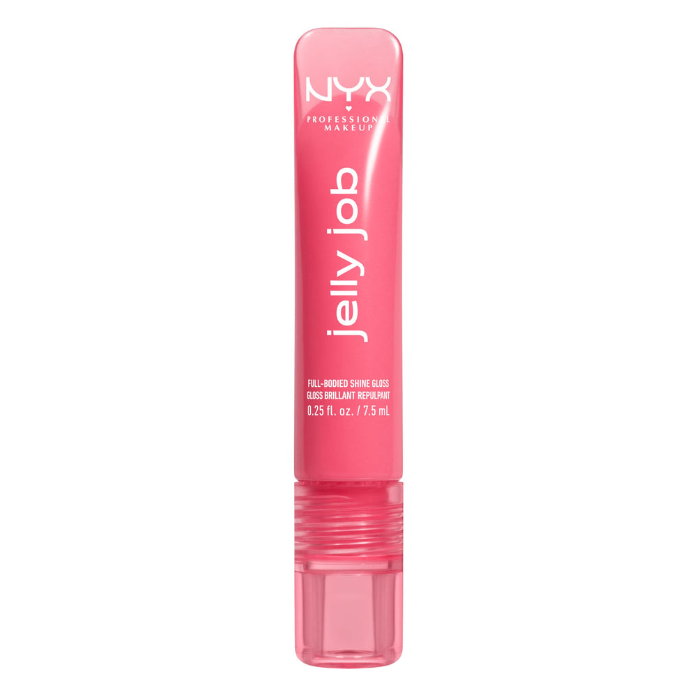 NYX Jelly Job macro shimmer detail showing light-reflective particles for luminous shine benefit
