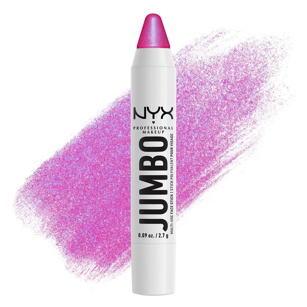 NYX PROFESSIONAL MAKEUP front packaging showing Blueberry Muffin shade benefit portability