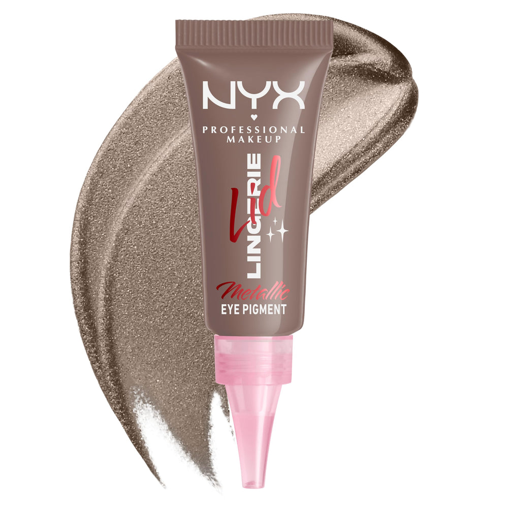 NYX PROFESSIONAL MAKEUP jar front view showing Granite Grind shade and compact design benefit