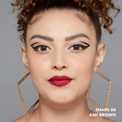 NYX PROFESSIONAL MAKEUP lifestyle portrait highlighting natural lifted brows