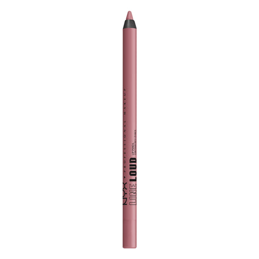NYX PROFESSIONAL MAKEUP front pencil shot showing shade and packaging benefit bold color