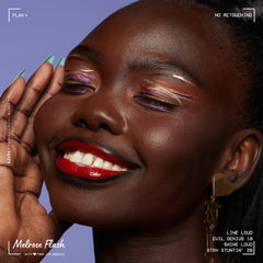 NYX PROFESSIONAL MAKEUP applied on lips in lifestyle shot showing dramatic matte finish benefit