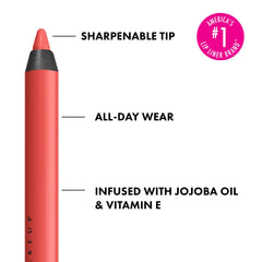 NYX PROFESSIONAL MAKEUP pencil tip close-up showing creamy glide benefit