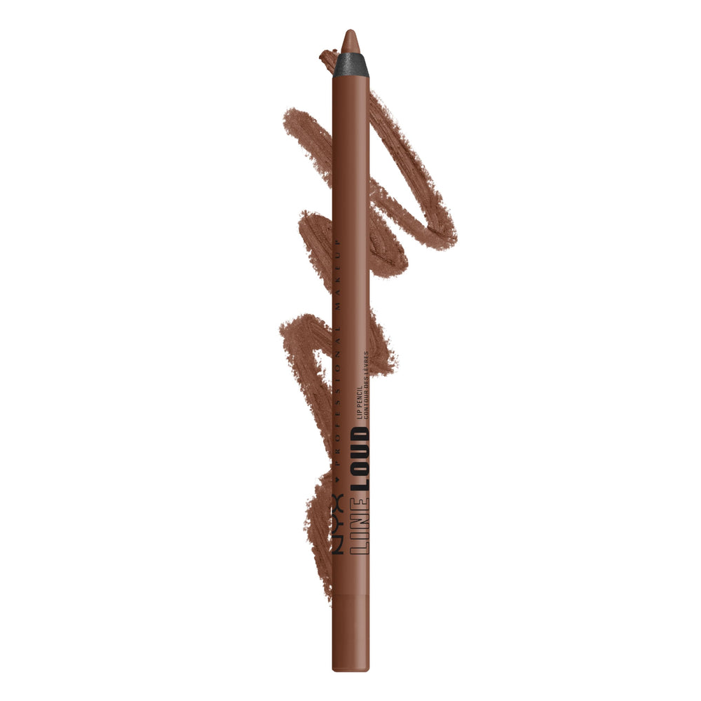 NYX PROFESSIONAL MAKEUP Line Loud pencil tip close-up displaying creamy texture for smooth glide