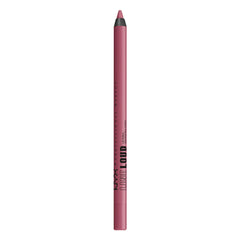 NYX PROFESSIONAL MAKEUP lip liner front packaging showing shade and precise point, ensures easy identification and use