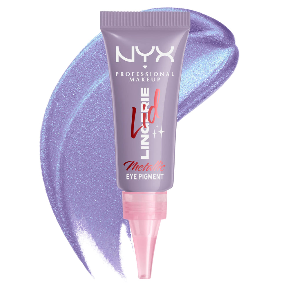NYX Lid Lingerie front view showing compact cream pigment and quick application