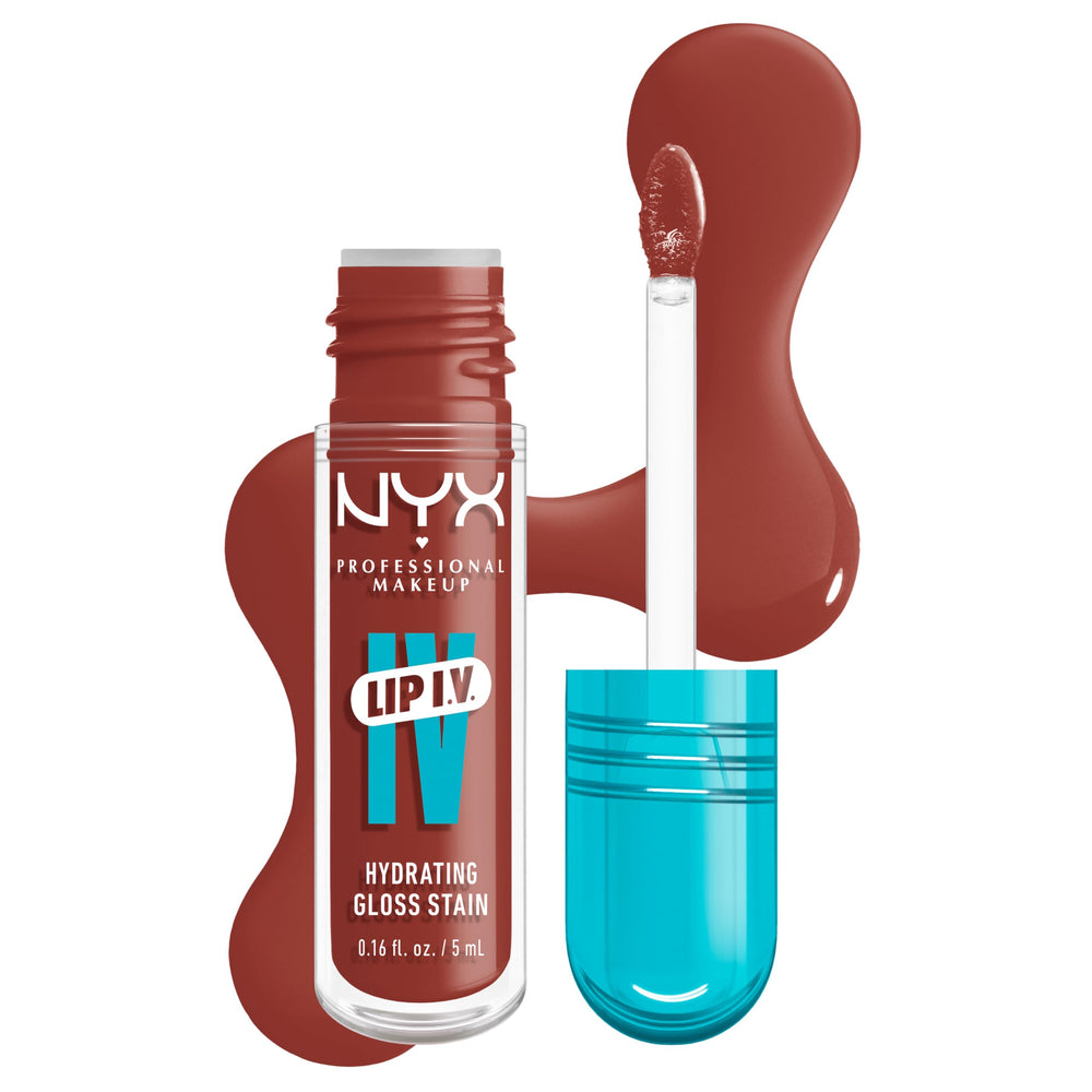 NYX PROFESSIONAL MAKEUP front packaging showing Drippin' Nude benefits