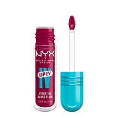 NYX PROFESSIONAL MAKEUP front packaging showing Magenta Mist and glossy tube benefits