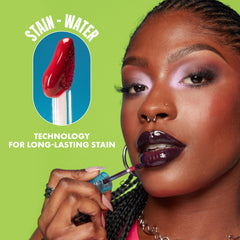 NYX Lip IV with coconut water ingredient visual emphasizing hydration benefit