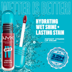 NYX PROFESSIONAL MAKEUP creamy texture swipe on skin demonstrating buildable pigment