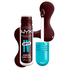 NYX PROFESSIONAL MAKEUP front packaging showing glossy red shade, ideal vibrancy
