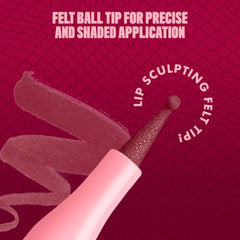 NYX PROFESSIONAL MAKEUP blended stain on lips showing seamless edge and natural finish