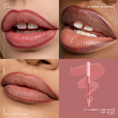 NYX PROFESSIONAL MAKEUP texture swipe on arm displaying silky, blendable stain finish
