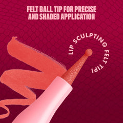 NYX PROFESSIONAL MAKEUP lips before and after showing contouring and lasting colour benefit