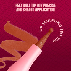 NYX PROFESSIONAL MAKEUP lip look close-up illustrating longwear finish