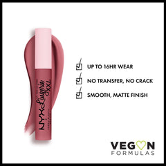 NYX PROFESSIONAL MAKEUP applicator close-up demonstrating precise lip lining and smooth application