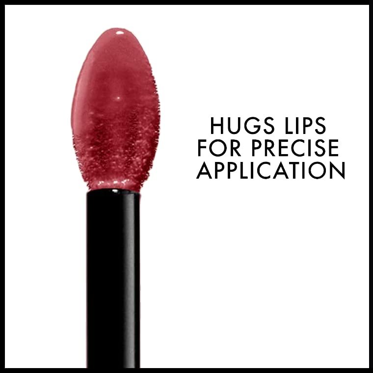 NYX PROFESSIONAL MAKEUP on model wearing warm mahogany-red for confident look