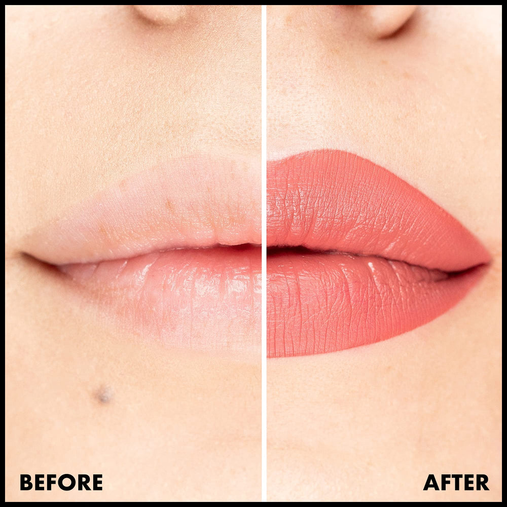 NYX PROFESSIONAL MAKEUP close-up on model lips demonstrating smooth matte coverage