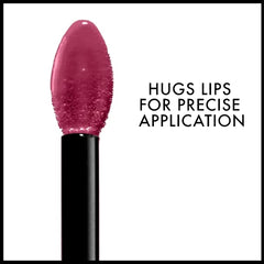 NYX Lip Lingerie XXL on lips closeup illustrating berry pink shape enhancement
