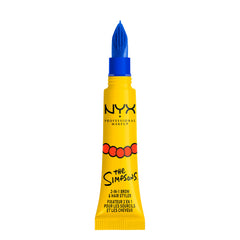 NYX PROFESSIONAL MAKEUP size comparison beside ruler showing compact travel-friendly benefit