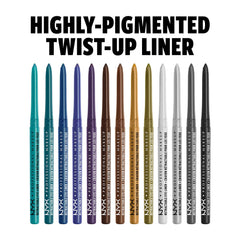NYX PROFESSIONAL MAKEUP gray pencil tip close-up for precise application