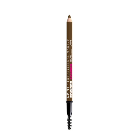 NYX PROFESSIONAL MAKEUP pencil front packaging shows shade and portability benefit