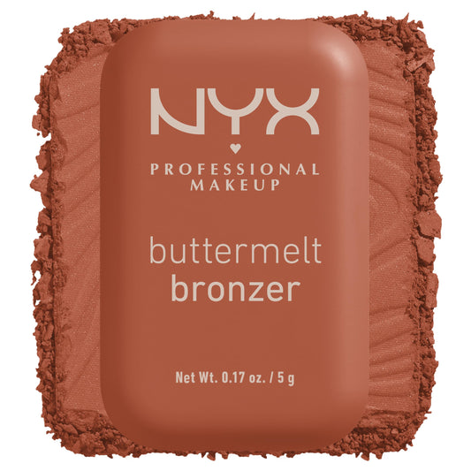 NYX PROFESSIONAL MAKEUP front compact view showing product and shade benefit even application