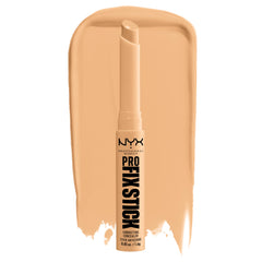 NYX PROFESSIONAL MAKEUP front packaging showing the Soft Beige stick and benefit of precise coverage