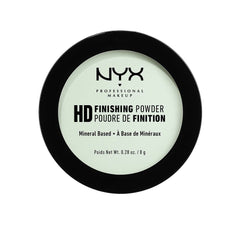 NYX PROFESSIONAL MAKEUP mint green compact front view shows corrective powder benefits