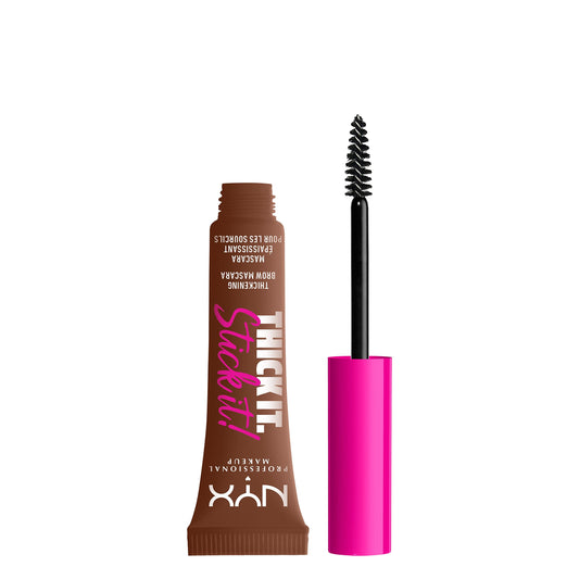 NYX PROFESSIONAL MAKEUP front packaging showing Rich Auburn and benefit of longwear