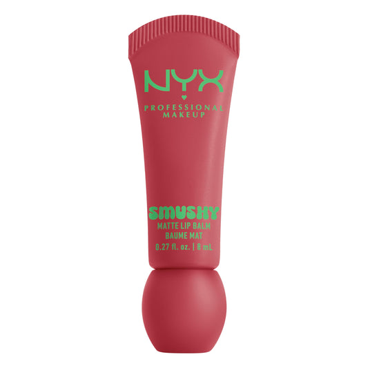 NYX Smushy Matte front packaging showing blush-nude shade for everyday wear