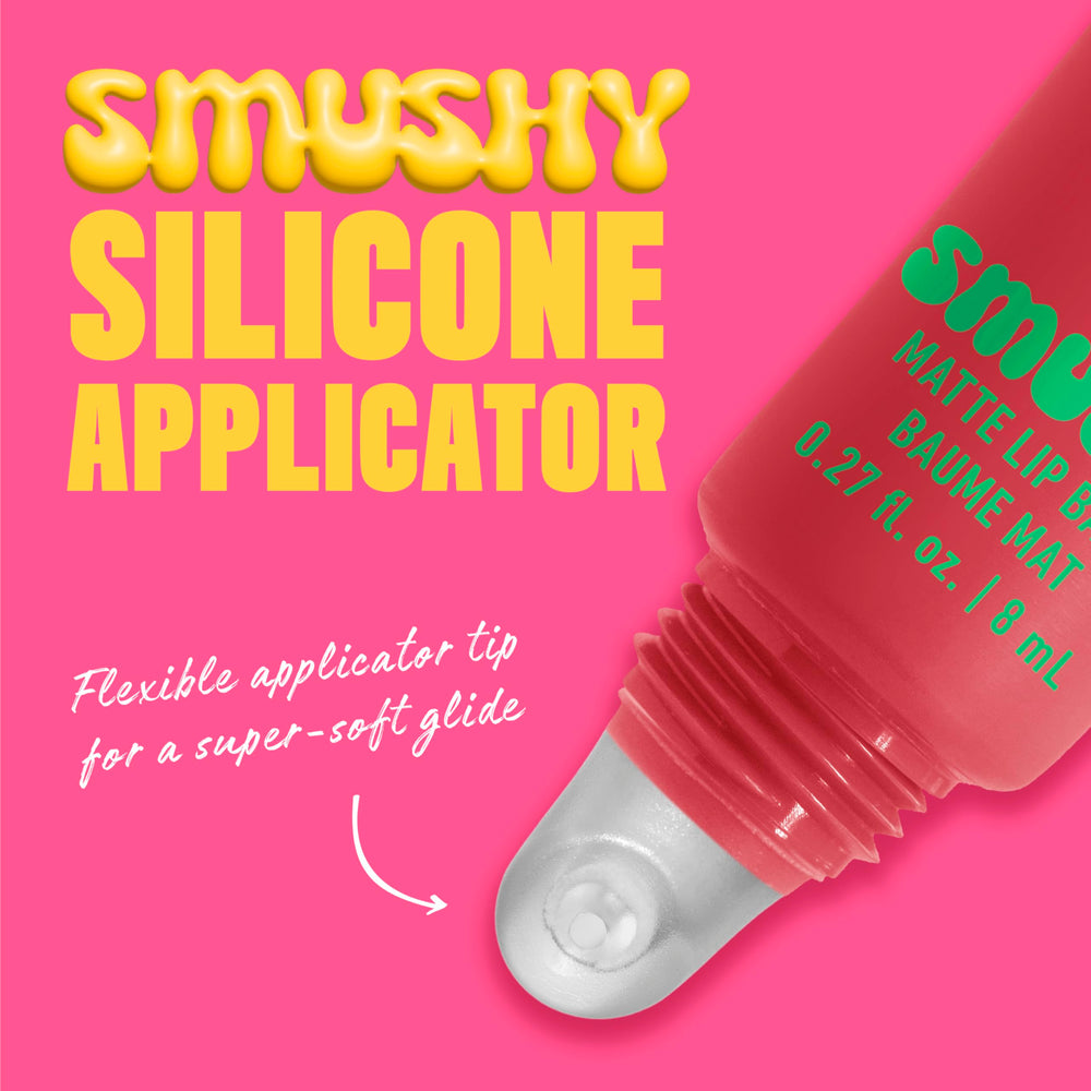NYX Smushy Matte label and ingredients view showing mochi rice powder benefit