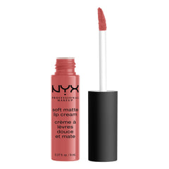 NYX PROFESSIONAL MAKEUP front tube showing Zurich matte muted rose for easy shade ID
