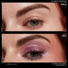 NYX PROFESSIONAL MAKEUP texture swipe showing buildable luminous plum finish