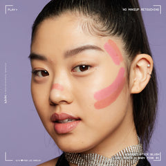 NYX PROFESSIONAL MAKEUP peach texture stroke shows smooth blendable formula benefits
